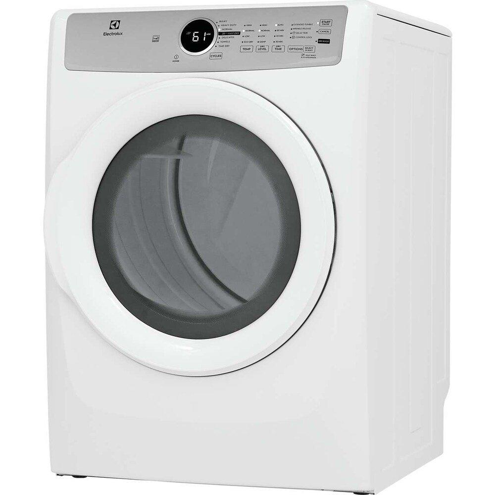 Electrolux White 27 x 32 in. 120V 8 cu. ft. Gas Front Load Dryer 