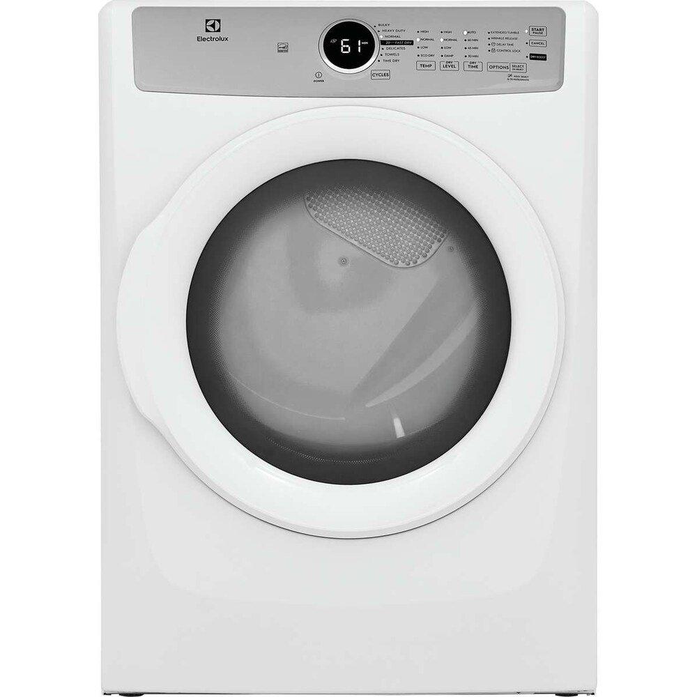 Electrolux White 27 x 32 in. 120V 8 cu. ft. Gas Front Load Dryer 