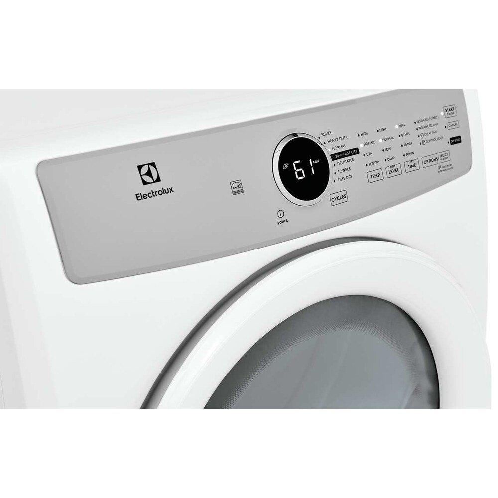 Electrolux White 27 x 32 in. 120V 8 cu. ft. Gas Front Load Dryer 