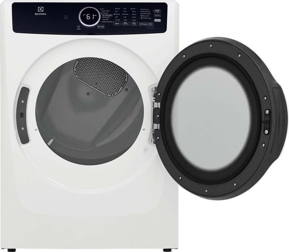 Electrolux White 27 x 32 in. 120V 8 cu. ft. Gas Front Load Dryer 