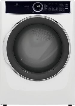 8 cu. ft. 27 x 32 in. 208/240V Electric Front Load Dryer in White