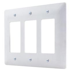 3-Gang Wall Plate &ndash; White Gloss Finish