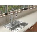 FHP Kindred Satin 25 x 22 in. Stainless Steel Single Bowl Drop-in Kitchen Sink in Satin 