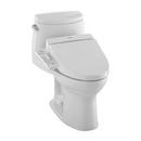 1.28 gpf Elongated One Piece Toilet in Cotton - Less Seat
