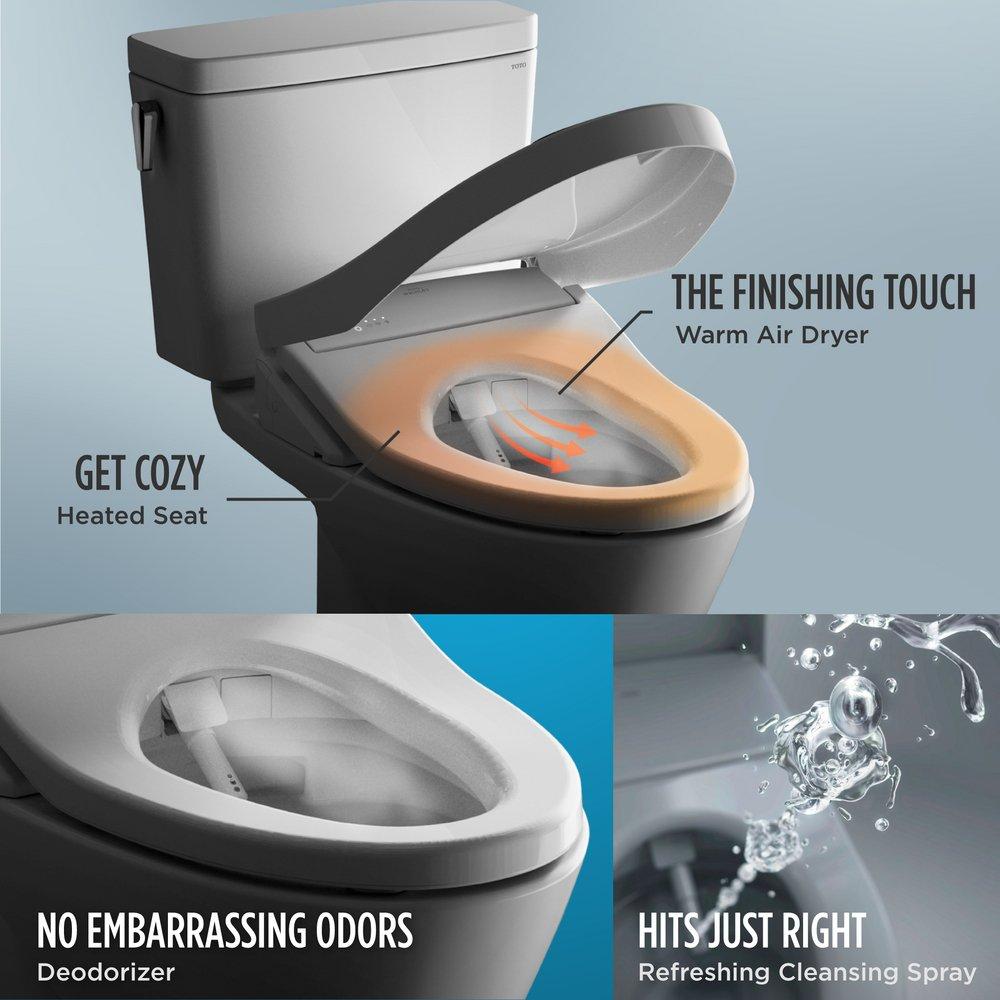K300 ELONG STAND BIDET SEAT WHIT 