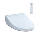 Elongated Closed Front Bidet Seat with Cover in Cotton
