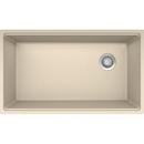 33 in. Undermount Composite Single Bowl Kitchen Sink in Champagne