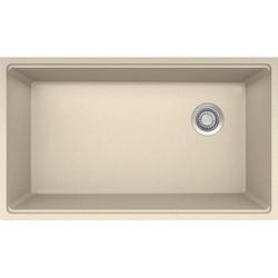 33 in. Undermount Composite Single Bowl Kitchen Sink in Champagne