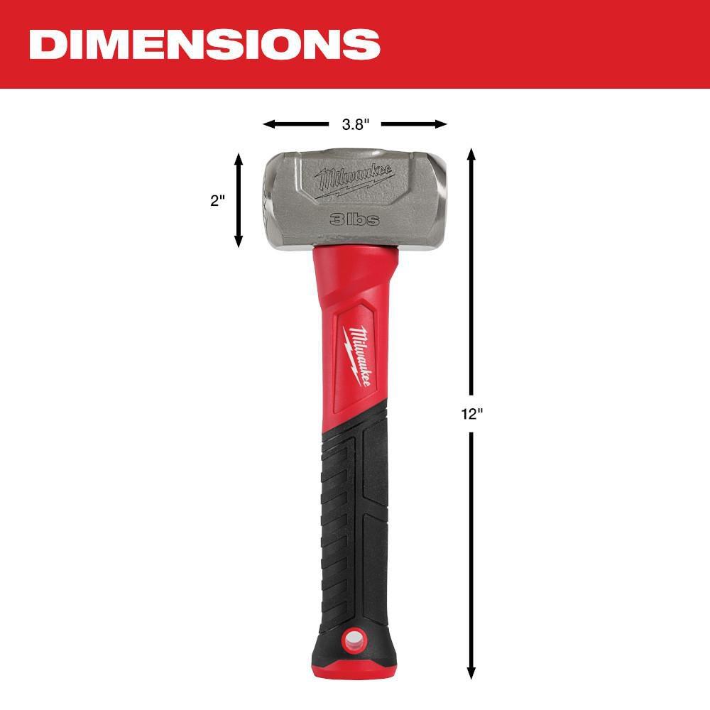 3 lb. Fiberglass Drilling Hammer 