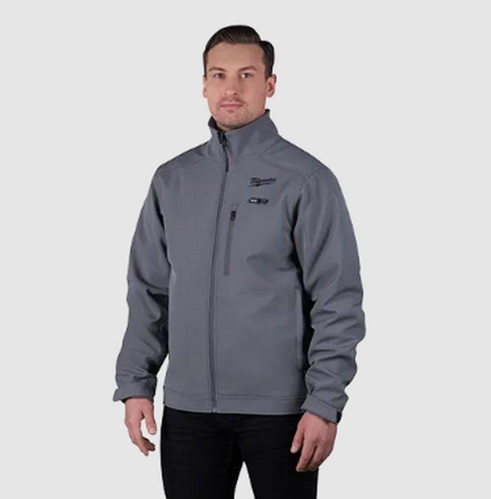 Milwaukee&reg; Grey 12V Lithium-ion Polyester and Spandex Heated Jacket in Grey 