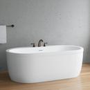 PROFLO® White 66 x 36 in. Freestanding Bathtub with Rear Center Drain 