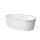 PROFLO® White 66 x 36 in. Freestanding Bathtub with Rear Center Drain 