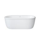 66 x 36 in. Freestanding Bathtub with Rear Center Drain in White