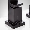 Two Handle Roman Tub Filler Faucet with Hand Shower in Matte Black (Trim Only) 