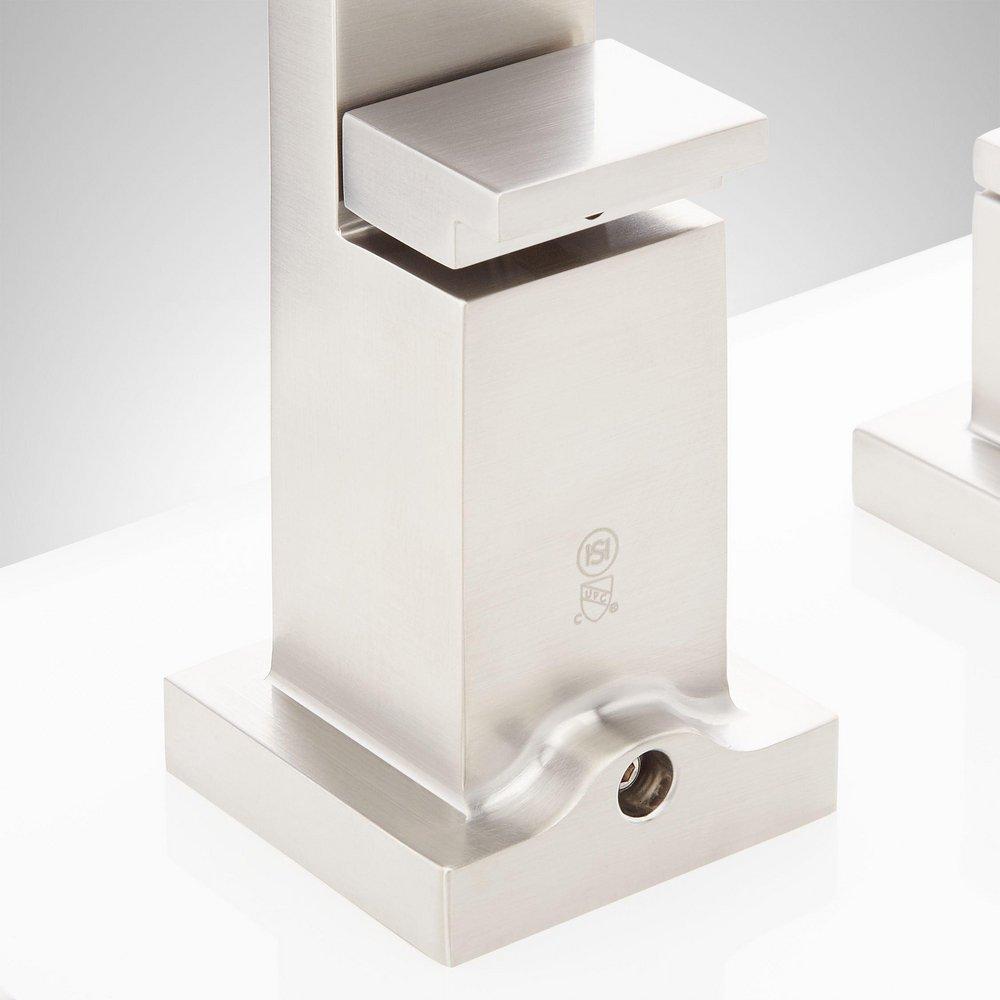 4-Hole Roman Tub Faucet Trim and Hand Shower in Brushed Nickel 