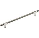 10-1/16 in. Center-to-Center Drawer Pull in Polished Chrome/Black Chrome