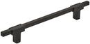 6-5/16 in. Center-to-Center Drawer Pull in Matte Black/Matte Black