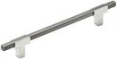 6-5/16 in. Center-to-Center Drawer Pull in Polished Chrome/Black Chrome