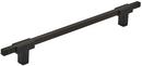 7-9/16 in. Center-to-Center Drawer Pull in Matte Black/Matte Black