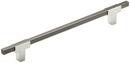 7-9/16 in. Center-to-Center Drawer Pull in Polished Chrome/Black Chrome