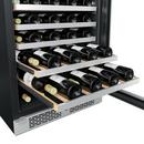 Avallon Stainless Steel 24 in. Built-in Single Zone Right Hand Wine Cooler 