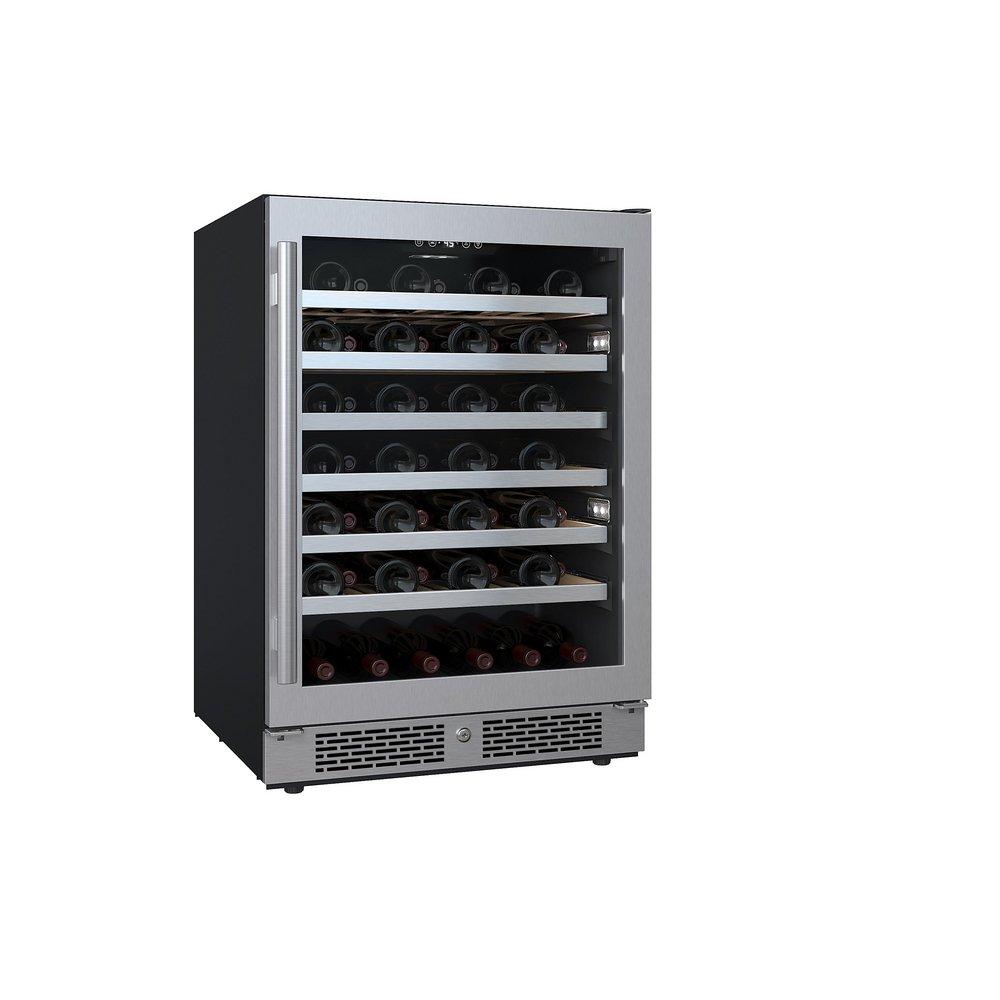 Avallon Stainless Steel 24 in. Built-in Single Zone Right Hand Wine Cooler 
