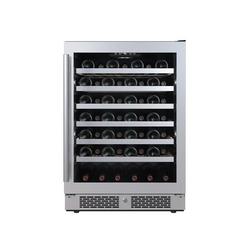 24 in. Built-in Single Zone Right Hand Wine Cooler in Stainless Steel
