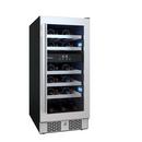 Avallon Stainless Steel 15 in. Built-in Dual Zone Right Hand Wine Cooler 