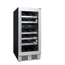 Avallon Stainless Steel 15 in. Built-in Dual Zone Right Hand Wine Cooler 