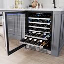 Avallon Stainless Steel 23-7/16 in. Built-in Wine Cooler in Stainless Steel 