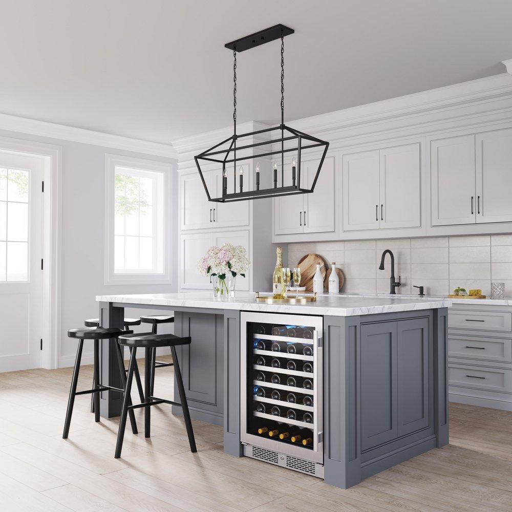 Avallon Stainless Steel 23-7/16 in. Built-in Wine Cooler in Stainless Steel 