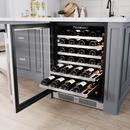 Avallon Stainless Steel 23-7/16 in. Built-in Wine Cooler in Stainless Steel 