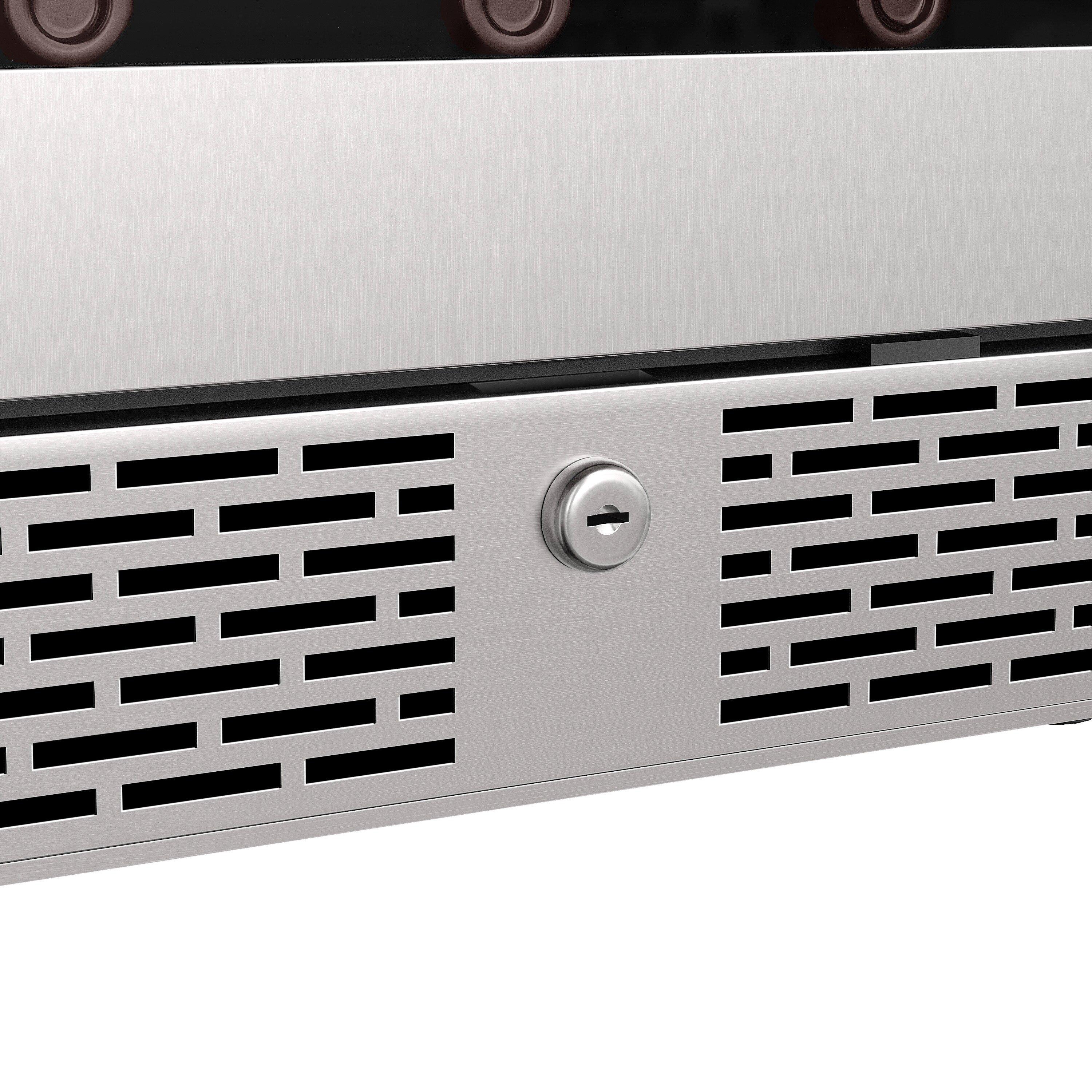 Avallon Stainless Steel 23-7/16 in. Built-in Wine Cooler in Stainless Steel 