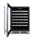 Avallon Stainless Steel 23-7/16 in. Built-in Wine Cooler in Stainless Steel 