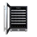 Avallon Stainless Steel 23-7/16 in. Built-in Wine Cooler in Stainless Steel 
