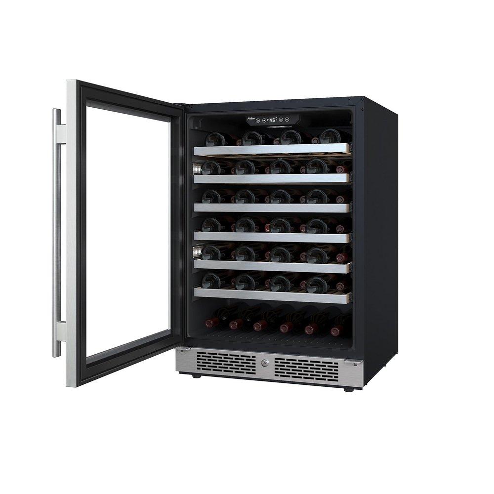 Avallon Stainless Steel 23-7/16 in. Built-in Wine Cooler in Stainless Steel 