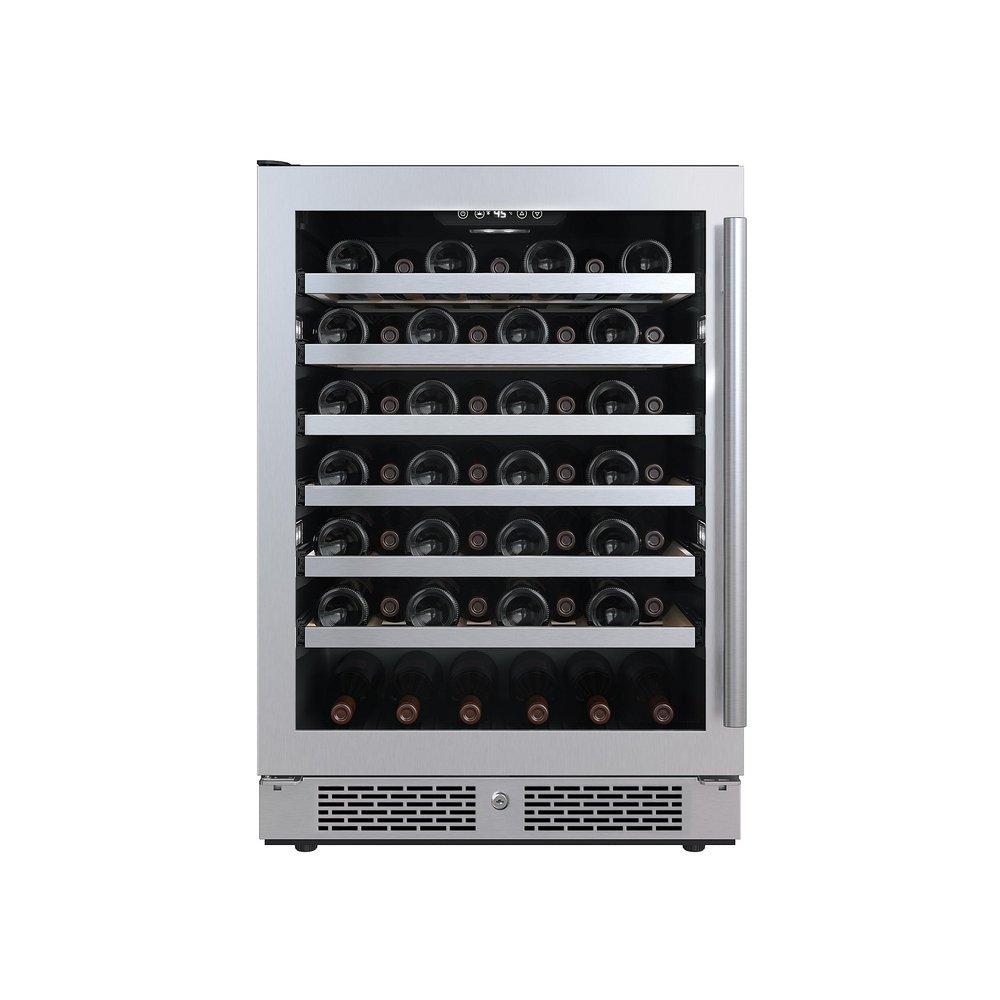 Avallon Stainless Steel 23-7/16 in. Built-in Wine Cooler in Stainless Steel 