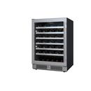 Avallon Stainless Steel 23-7/16 in. Built-in Wine Cooler in Stainless Steel 