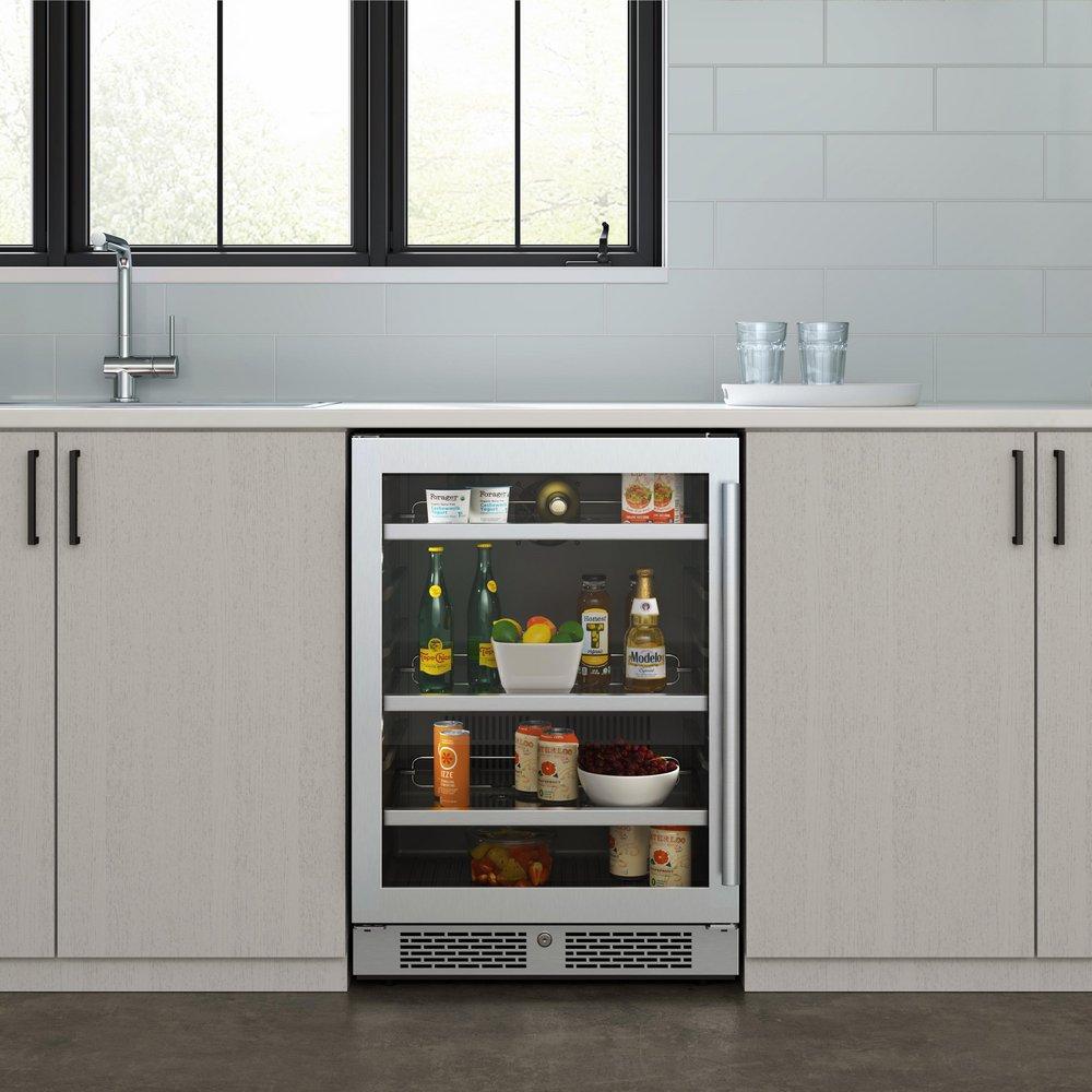 Avallon Stainless Steel 24 in. Undercounter Beverage Cooler 