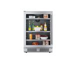 24 in. 5.7 cf Undercounter Beverage Cooler in Stainless Steel