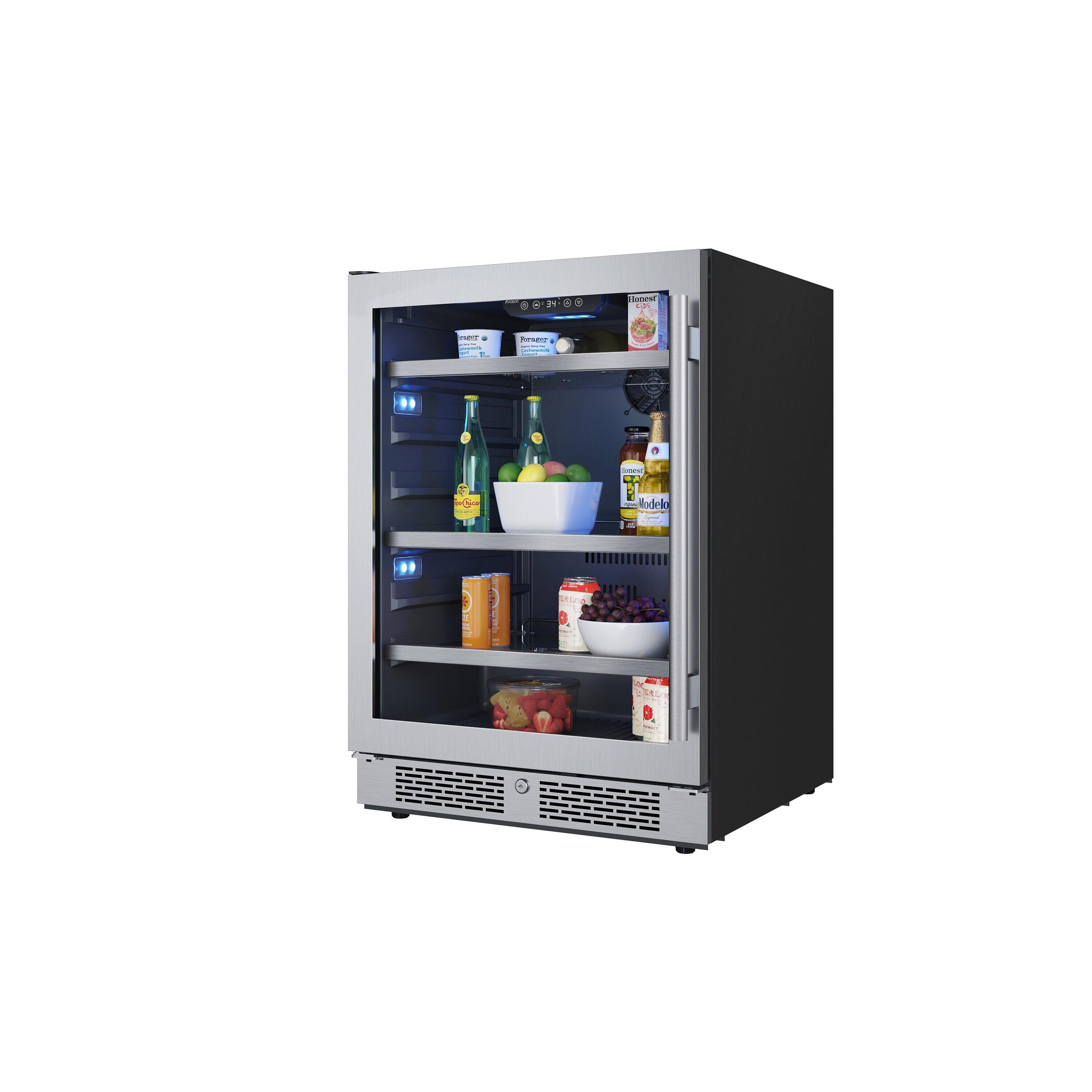 Avallon Stainless Steel 24 in. Undercounter Beverage Cooler 