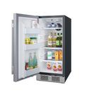 Avallon Stainless Steel 15 in. 3.3 cf Undercounter Refrigerator 