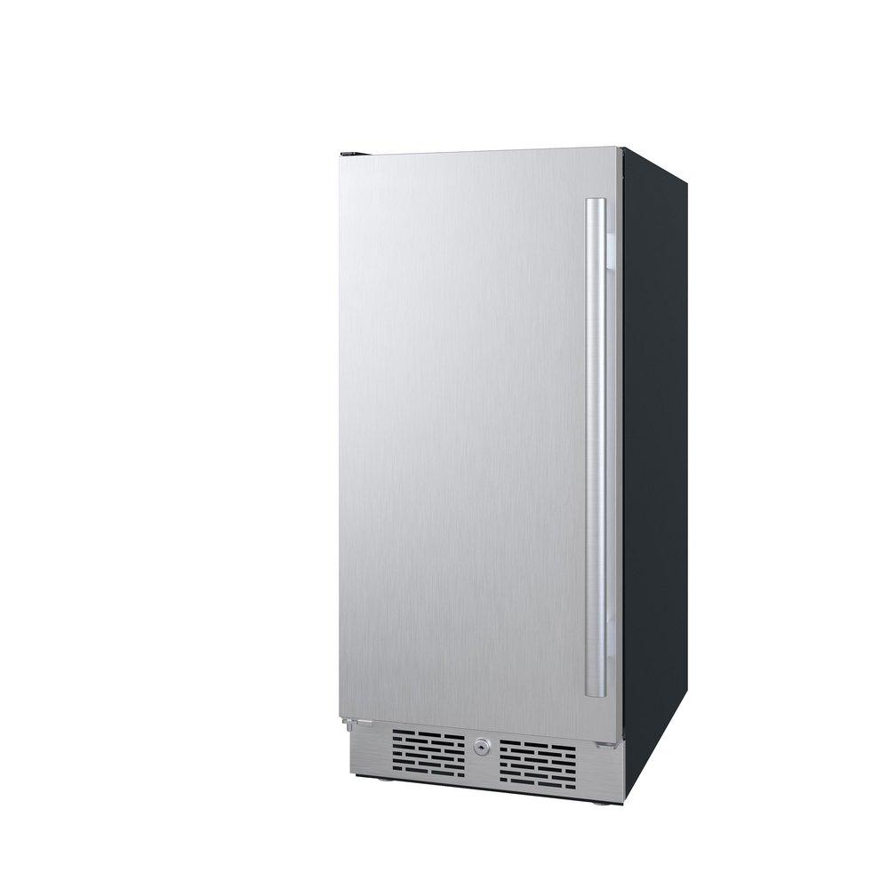 Avallon Stainless Steel 15 in. 3.3 cf Undercounter Refrigerator 