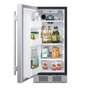 Avallon Stainless Steel 15 in. 3.3 cf Undercounter Refrigerator 