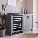 Avallon Stainless Steel 24 in. Built-in Dual Zone Left Hand Wine Cooler 