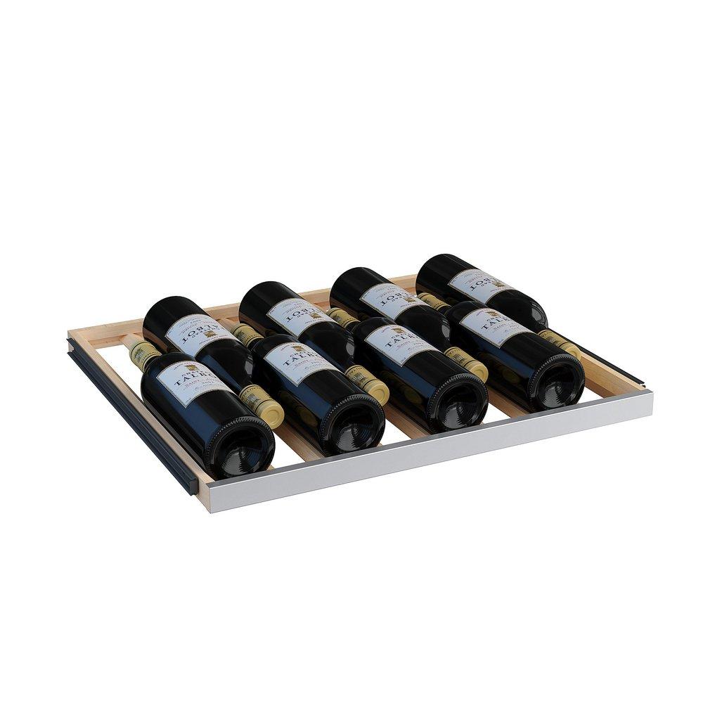 Avallon Stainless Steel 24 in. Built-in Dual Zone Right Hand Wine Cooler 