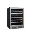 Avallon Stainless Steel 24 in. Built-in Dual Zone Right Hand Wine Cooler 
