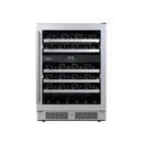 Avallon Stainless Steel 24 in. Built-in Dual Zone Right Hand Wine Cooler
