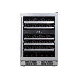 24 in. Built-in Dual Zone Right Hand Wine Cooler in Stainless Steel