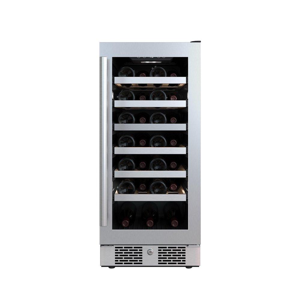 Avallon Stainless Steel 15 in. Built-in Single Zone Wine Cooler 